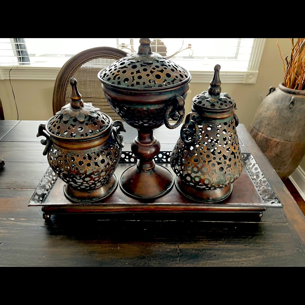 3 metal canister very fashionable